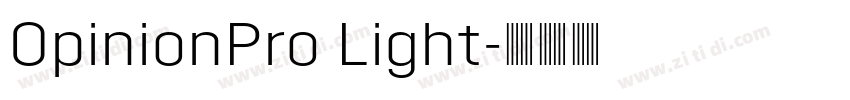 OpinionPro Light字体转换